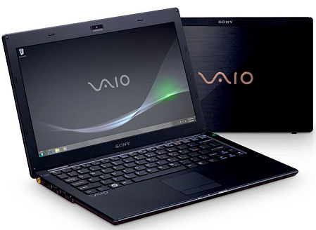 Ноутбук Sony VPC-X11Z1R/X Atom Z550/2G/256Gb SSD/GMA 500/WiFi/BT/11.1"/Win7 Professional black