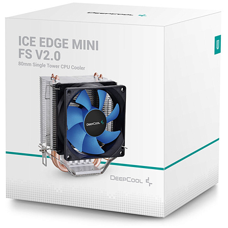 Охлаждение CPU Cooler for CPU Deepcool Ice Edge Mini FS V2.0 775/1156/1155/1150/1151/1200/FM2/FM1/AM4/AM3+/AM3/AM2+/AM2/940/939/754 TDP 95W, 2 Heat-Pipe, RET
