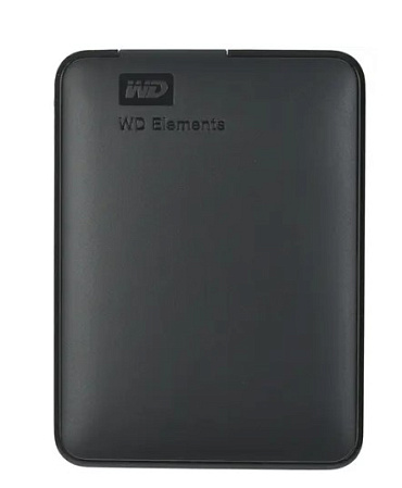 Внешний жесткий диск 2.5" 1Tb WD Elements Portable WDBUZG0010BBK-WESN USB3.0 Черный