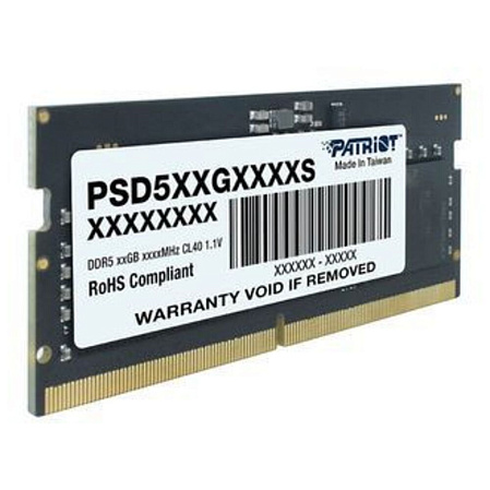 Модуль памяти SO-DIMM DDR5 16Gb PC32000 4800Mhz Patriot Memory (PSD516G480081S)