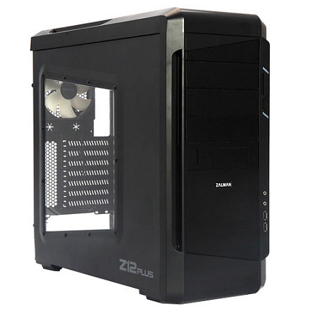 Корпус ATX Miditower Zalman Z12 Plus Black