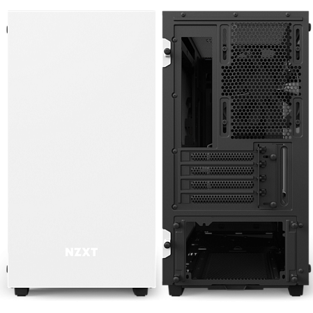 Корпус MicroATX Miditower NZXT H400i Smart CA-H400W-WB White/Black