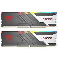Модуль памяти DIMM 32Gb 2х16Gb DDR5 PC57600 7200MHz Patriot Memory Venom RGB Black (PVVR532G720C34K)