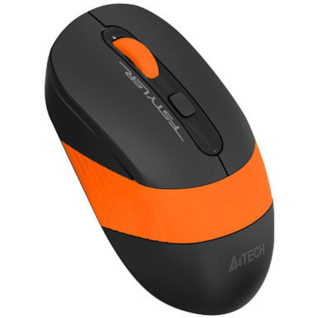 Мышь беспроводная A4Tech Fstyler FG10S Black/Orange silent Wireless