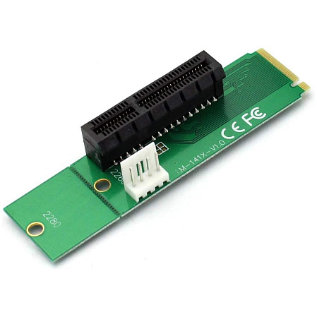 Адаптер M.2 M Key Male на PCI-E 4X Female x4 LM-141X