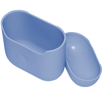Чехол силиконовый Brosco для Apple AirPods фиолетовый
