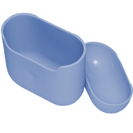 Чехол силиконовый Brosco для Apple AirPods фиолетовый