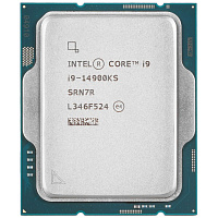 Процессор Intel Core i9-14900KS, 3.2ГГц, (Turbo 6.2ГГц), 24-ядерный, 36МБ, LGA1700, OEM