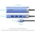 3-port USB3.0 Hub Vention TGFSB (3x USB 3.0/1x Type C/RJ45)
