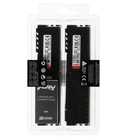 Модуль памяти DIMM 32Gb 2х16Gb DDR4 PC28800 3600MHz Kingston Fury Beast Black (KF436C18BBK2/32)