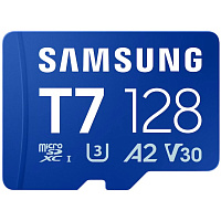 Карта памяти Micro SecureDigital 128Gb SDXC Samsung T7 class10 UHS-I U3 (MB-MB128T)