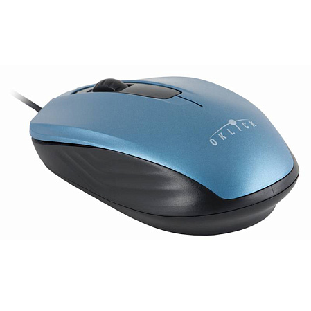 Мышь Oklick 195M Black-blue USB