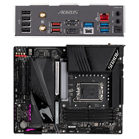 Материнская плата Gigabyte Z790 AORUS Elite AX Z790 Socket-1700 4xDDR5, 6xSATA3, RAID, 4xM.2, 3xPCI-E16x, 5xUSB3.2, 1xUSB3.2 Type C, DP, HDMI, WiFi, 2.5Glan, ATX