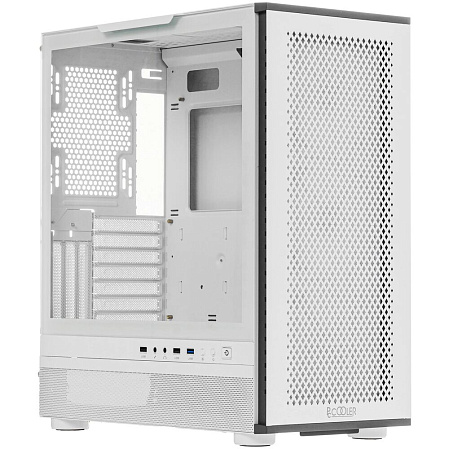 Корпус ATX Miditower PcCooler ME200 Mesh WH White