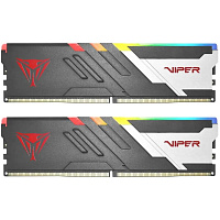 Модуль памяти DIMM 64Gb 2х32Gb DDR5 PC41600 5200MHz Patriot Memory Venom RGB Black (PVVR564G520C40K)