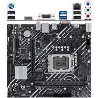 Материнская плата ASUS Prime H610M-K D4 H610 Socket-1700 2xDDR4, 4xSATA3, 1xM.2, 1xPCI-E16x, 2xUSB3.2, D-Sub, HDMI, Glan, mATX
