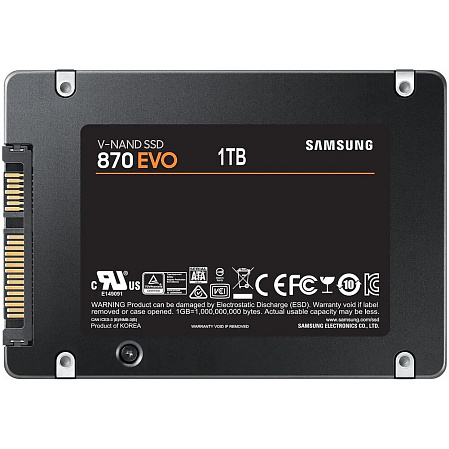 Внутренний SSD-накопитель 1000Gb Samsung 870 Evo (MZ-77E1T0B/EU) SATA3 2.5"
