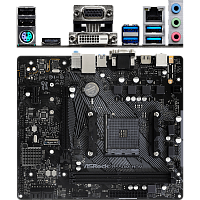 Материнская плата ASRock B550M-HDV B550 Socket AM4 2xDDR4, 4xSATA3, RAID, 1xM.2, 1xPCI-E16x, 4xUSB3.2, D-Sub, DVI-D, HDMI, Glan, mATX