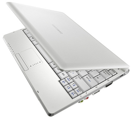 Ноутбук Samsung NC10/KA02 atom N270/1G/80G/10.2/WiFi/BT/cam/XP White