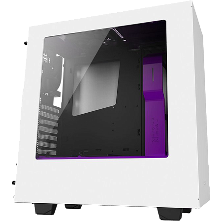 Корпус ATX Miditower NZXT S340 CA-S340W-W3 White/Purple