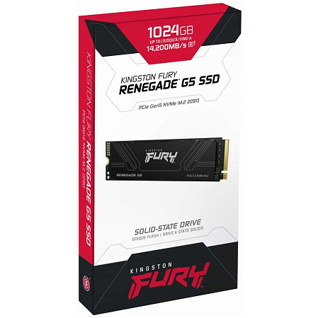 Внутренний SSD-накопитель 1024Gb Kingston Fury Renegade G5 SFYR2S/1T0 M.2 2280 PCIe NVMe 5.0 x4