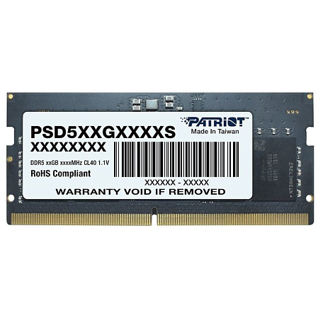 Модуль памяти SO-DIMM DDR5 32Gb PC38400 4800Mhz Patriot Memory (PSD532G48002S)