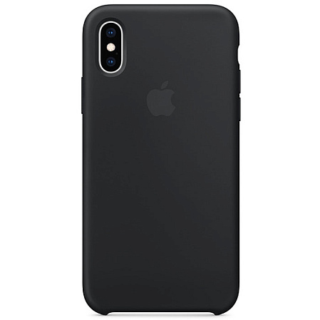 Чехол для Apple iPhone Xs Silicone Case Black