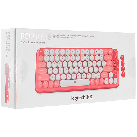 Клавиатура Logitech POP Keys Wireless Keyboard Rose White