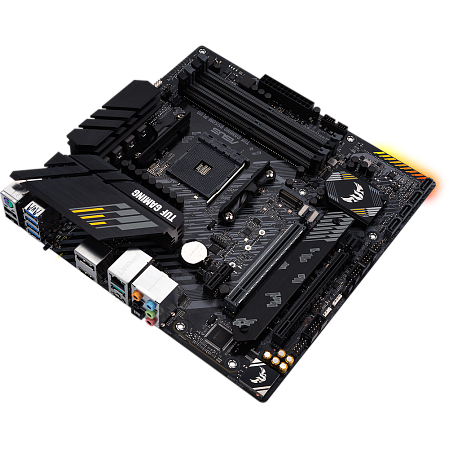 Материнская плата ASUS TUF Gaming B550M-Plus B550 Socket AM4 4xDDR4, 4xSATA3, RAID, 2xM.2, 2xPCI-E16x, 5xUSB3.2, 1xUSB3.2 Type C, DP, HDMI, 2.5Glan, mATX