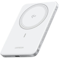 Внешний аккумулятор Ugreen PB580 (95931B) MagFlow Air Ultra-Slim Magnetic 5000mAh 15W White