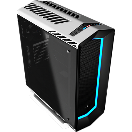 Корпус ATX Miditower AeroCool P7-C1 Tempered Glass white