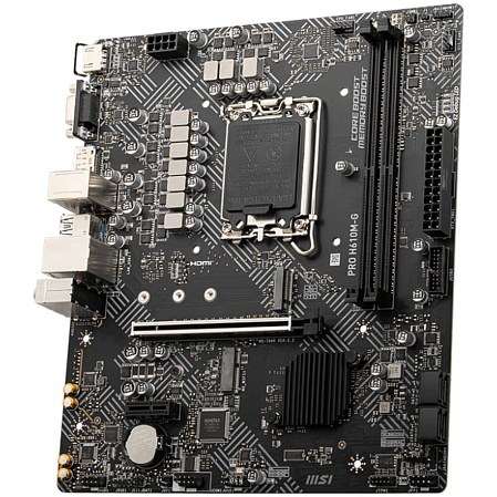 Материнская плата MSI Pro H610M-G H610 Socket-1700 2xDDR5, 4xSATA3, 1xM.2, 1xPCI-E16x, 2xUSB3.2, D-Sub, DP, HDMI, Glan, mATX