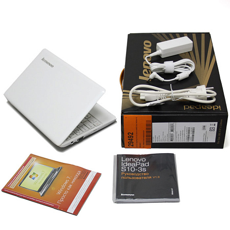 Нетбук Lenovo IdeaPad S10-3S Atom-N455/1Gb/160Gb/10"/WF/BT/cam/Win7 ST white 59-039037 (59039037) 6cell
