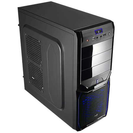 Корпус ATX Miditower AeroCool V3X Advanced Evil Blue Edition Black