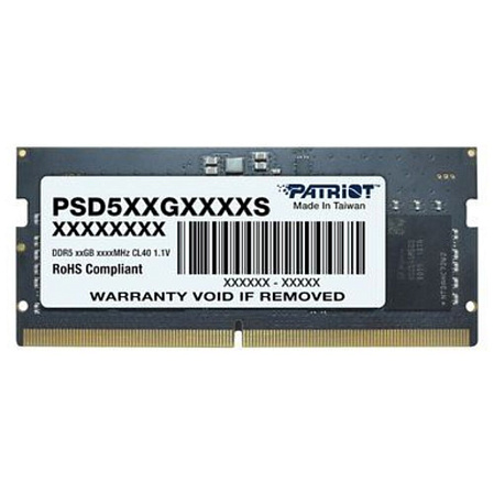 Модуль памяти SO-DIMM DDR5 16Gb PC32000 4800Mhz Patriot Memory (PSD516G480081S)