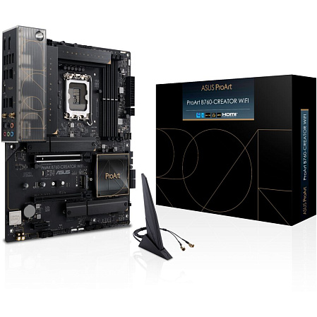 Материнская плата ASUS ProArt B760-Creator WiFi B760 Socket-1700 4xDDR5, 4xSATA3, RAID, 3xM.2, 2xPCI-E16x, 4xUSB3.2, 1xUSB3.2 Type C, DP, HDMI, WiFi, 2xGlan, ATX