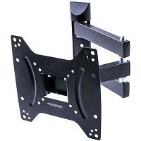 Кронштейн наклонно-поворотный Kromax DIX-22 15-48' до 35кг Vesa до 200x200 черный