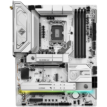 Материнская плата ASRock Z890 Steel Legend WiFi Z890 Soc-1851 4xDDR5, 4xSATA3, RAID, 4хM.2, 3xPCI-E16x, 6xUSB3.2, 2xUSB3.2 Type C, DP, HDMI, WiFi 2.5Glan, ATX