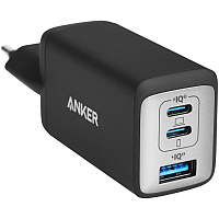 Сетевое зарядное устройство Anker GaN Wall Charger A2667 65W USB + 2xUSB-C черное
