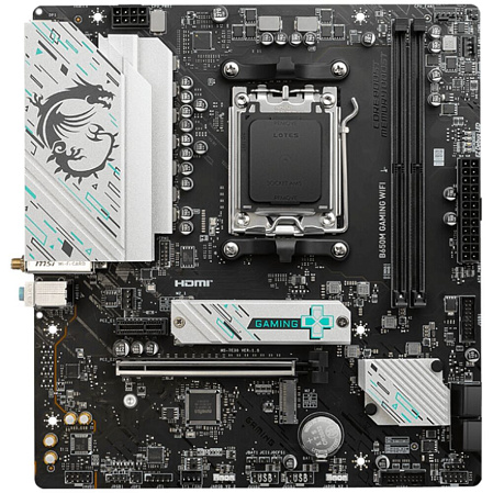 Материнская плата MSI B650M Gaming WiFi Socket-AM5 AMD B650 2xDDR5, 4xSATA3, RAID, 2xM.2, 1xPCI-E16x, 3xUSB3.2, 1xUSB3.2 Type C, DP, HDMI, WiFi, 2.5Glan, mATX Ret