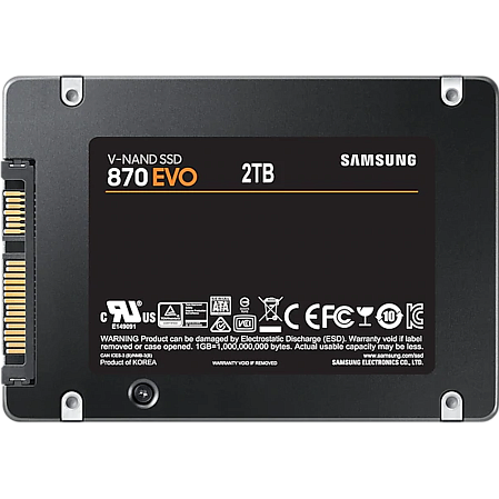 Внутренний SSD-накопитель 2000Gb Samsung 870 Evo (MZ-77E2T0BW) SATA3 2.5"