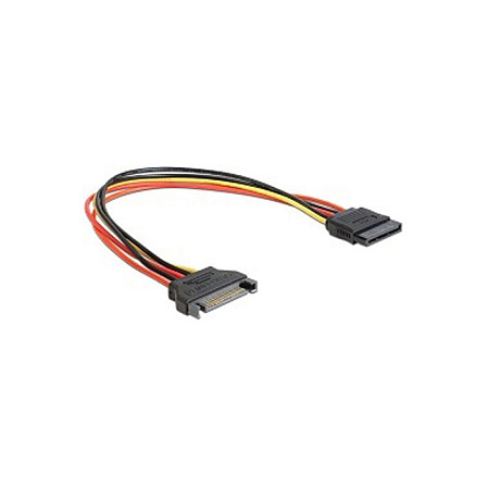 Удлинитель питания SATA 15pin(M)/15pin(F), 30см