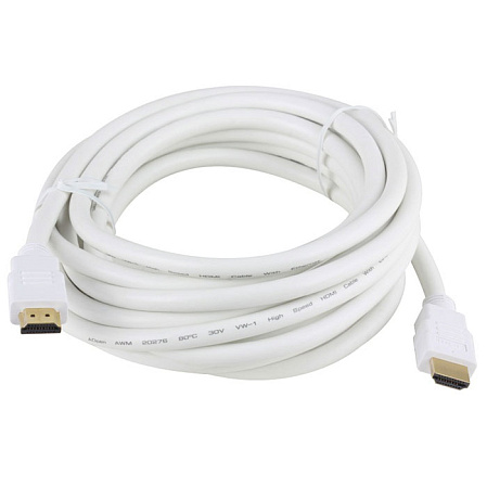 Кабель HDMI-HDMI v1.4 10м белый