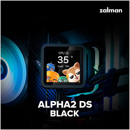 Система водяного охлаждения Zalman Alpha2 A36 DS Black ARGB (S1150/1155/S1151/1200/1700/1851, AM4, AM5)