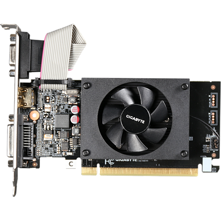 Видеокарта Gigabyte GeForce GT 710 2024Mb, GV-N710D3-2GL D-Sub, DVI, HDMI
