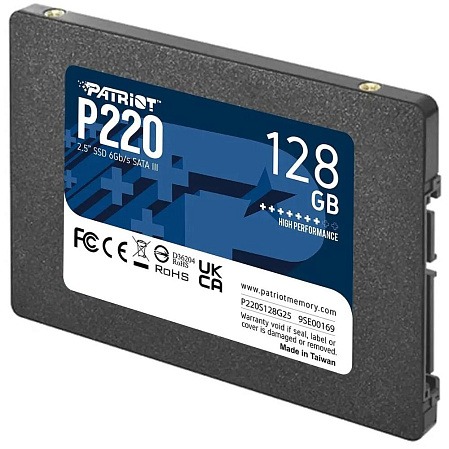 Внутренний SSD-накопитель 128Gb Patriot Memory P220 P220S128G25 SATA3 2.5"