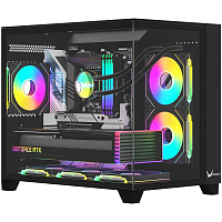 Корпус MicroATX Minitower Formula Crystal Z9ML Floe Black