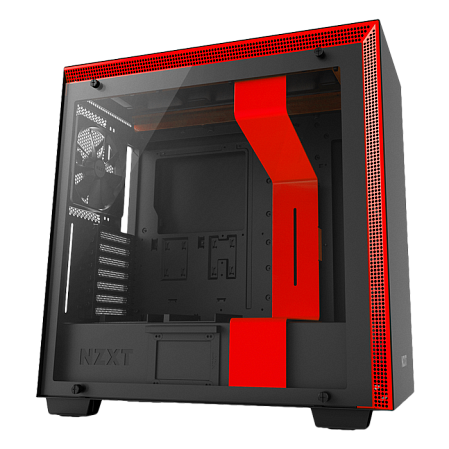 Корпус ATX Miditower NZXT H700 CA-H700B-BR Black/Red