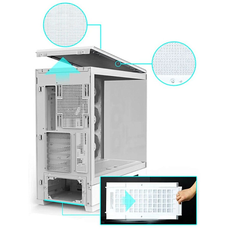 Корпус ATX Miditower Zalman P50 White
