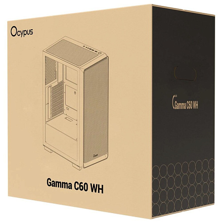 Корпус ATX Miditower Ocypus Gamma C60 WH White